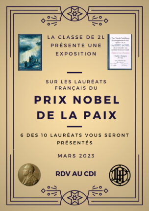 Les lauréats français du Prix Nobel de la Paix